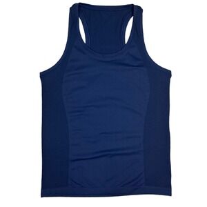 NWT SWEATY BETTY Athlete Seamless Workout Tank, Navy Blue, Size US 14